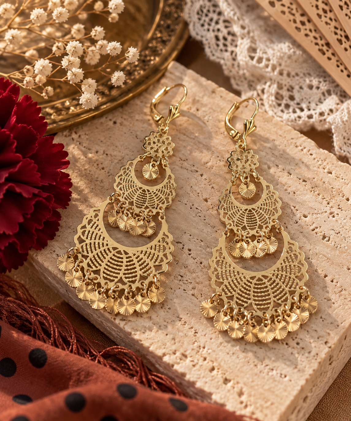 Boucles d’oreilles Anna – Dorées
