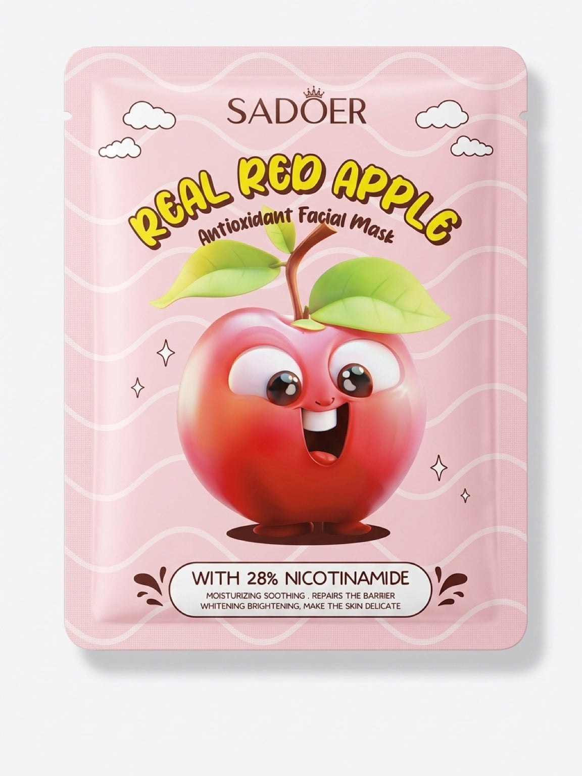 Masque visage Pomme Rouge & Niacinamide – SADOER 25 g