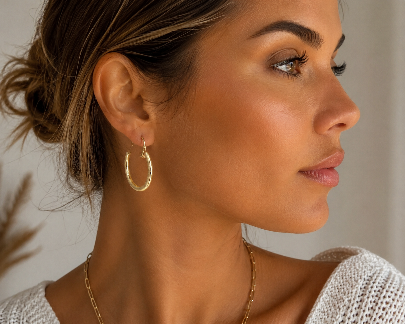 Boucles d’oreilles Créoles Gold Élégance – Acier Inoxydable