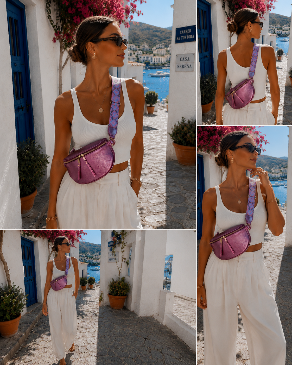 Sac Banane Rose Puppy Métallisé – Sangle Tendance & Bouclerie Dorée