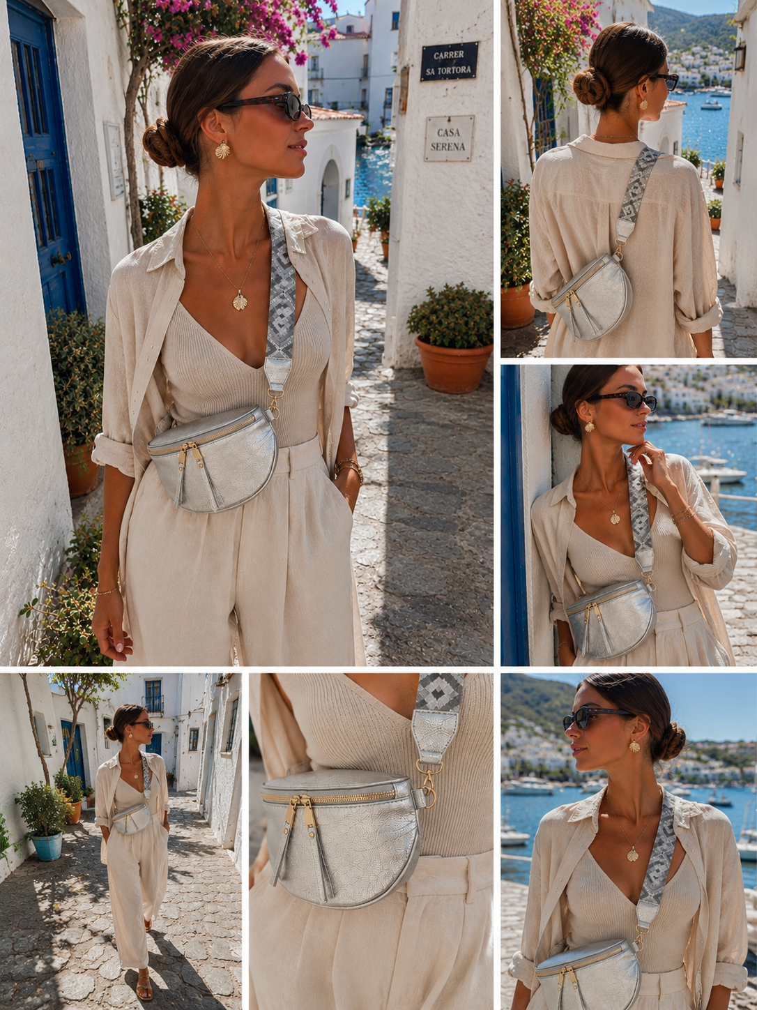 Sac Banane Silver – Élégance Métallisée & Look Tendance