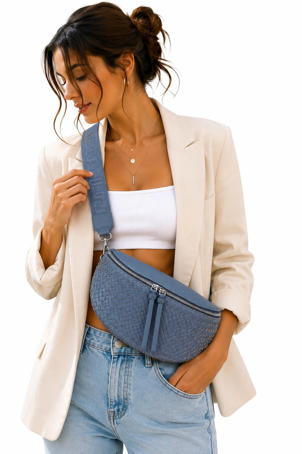 Sac Banane Tressé Chic & Tendance