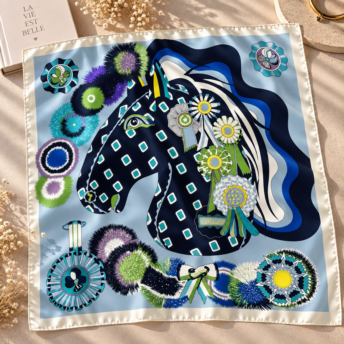Foulard Ottavia – Bleu ciel