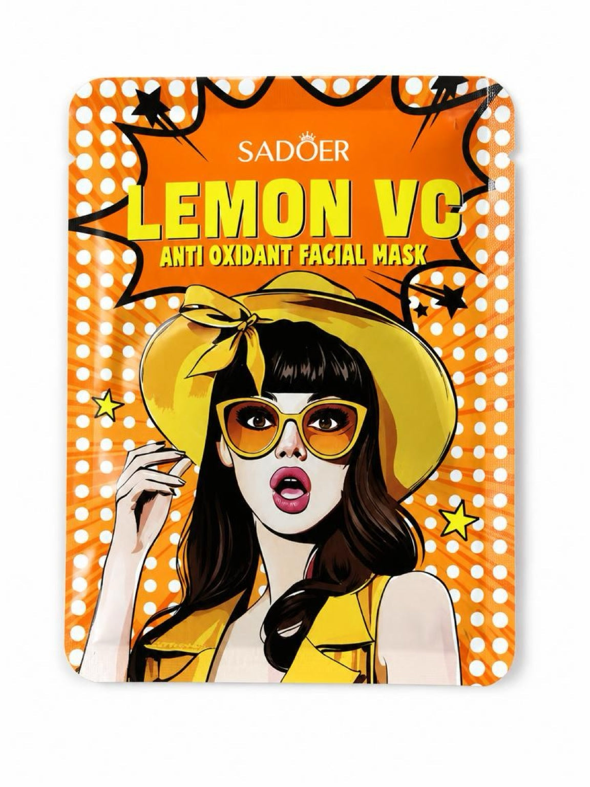 Masque visage Citron, Vitamine C & Acide Hyaluronique – SADOER 25 ml