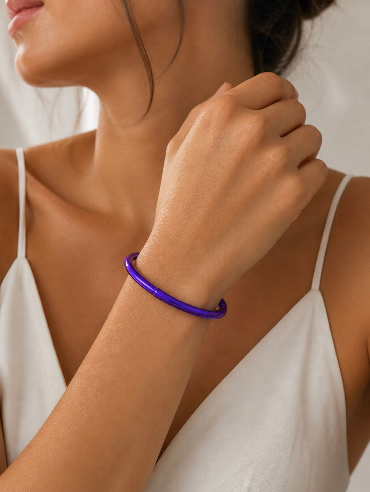 Bracelet Jonc Transparent Résistant à l’Eau