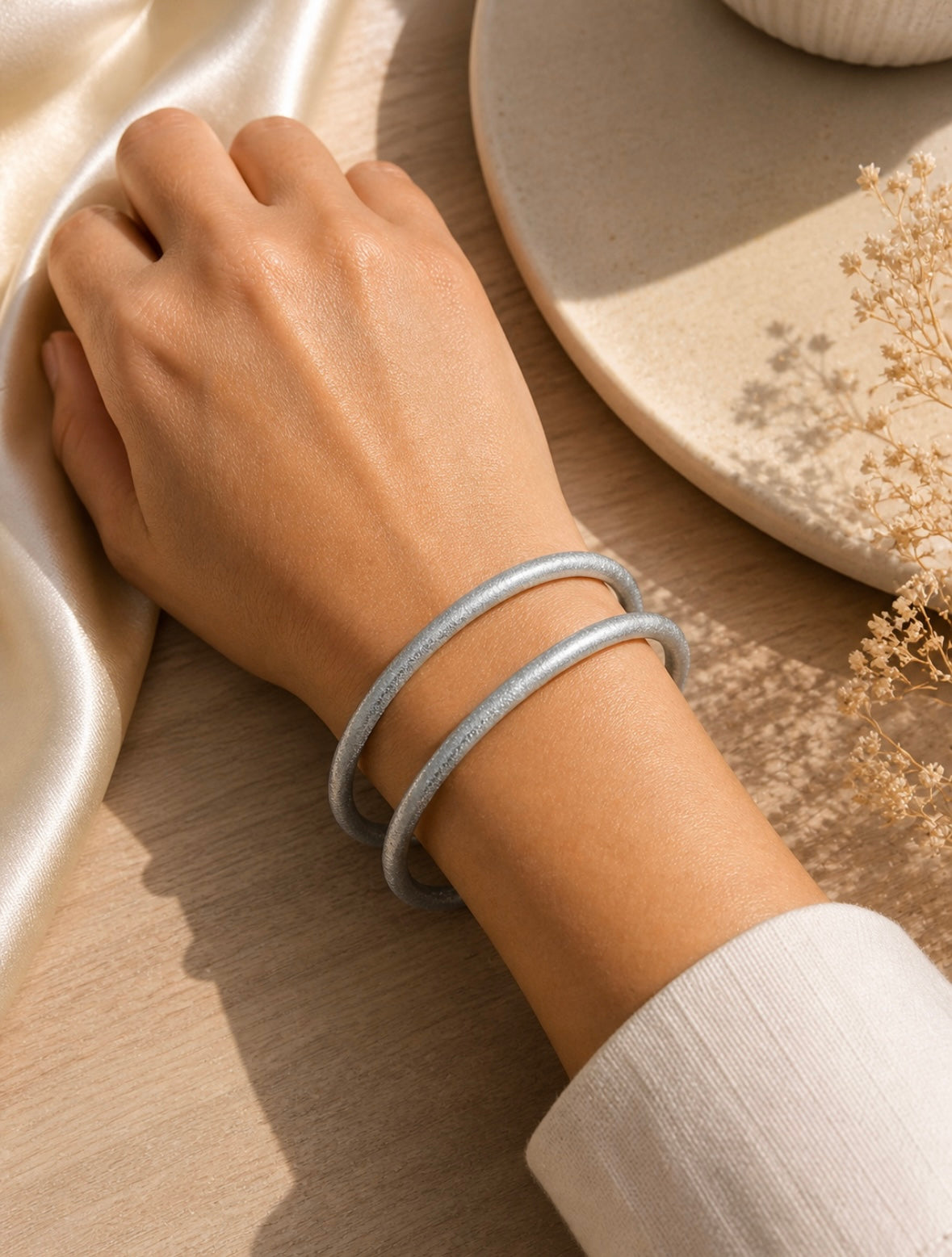 Bracelet Jonc Transparent Résistant à l’Eau