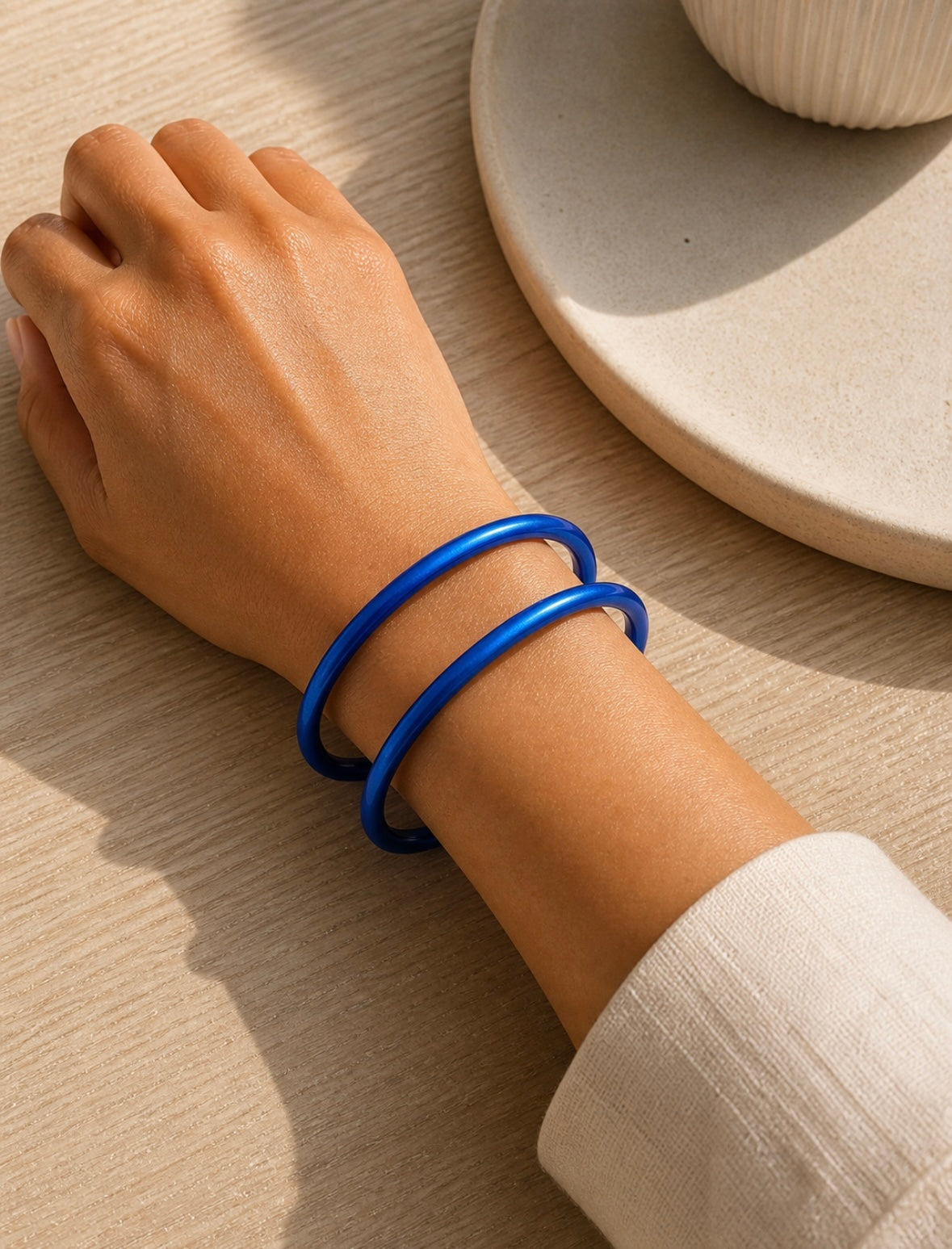Bracelet Jonc Transparent Résistant à l’Eau